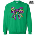 Shimmer Mardi Gras Bow Sweatshirt T-Shirts, Hoodie | ZylaModa.com
