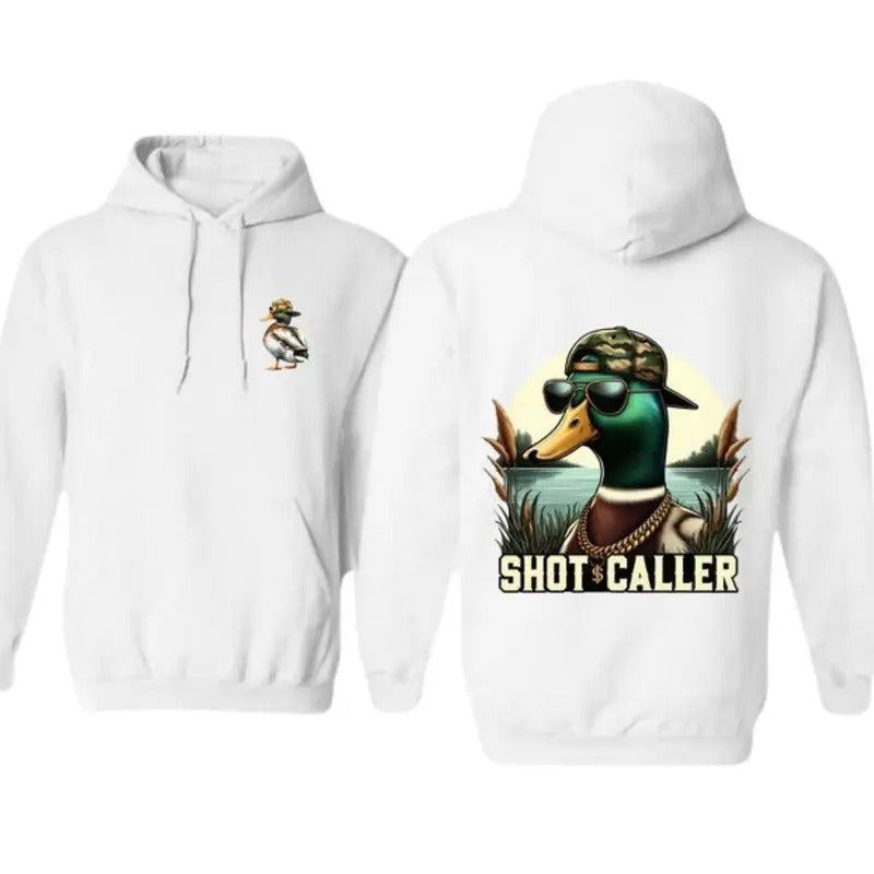 Shot Caller Duck Graphic Hoodie, T-shirt Trendy Streetwear, Cool and Fun Design, Unisex Casual Wear, Comfortable Fit...