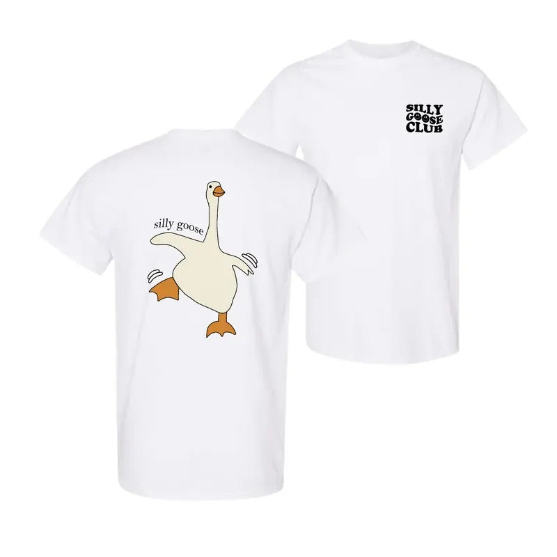 Sill Goose Club Tshirt- Double Side - Vintage Tee - For Her - For Him