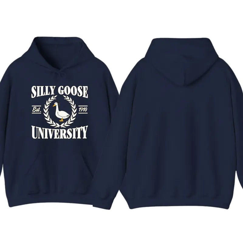 Silly Goose University Sweatshirt, Silly Goose Sweatshirt, Unisex Meme Silly Goose University Shirt with Date, Funny...
