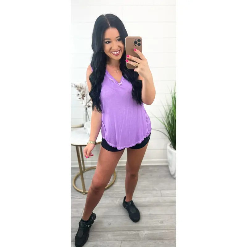 Simple Summer V-Neck Tank Top T-Shirts, Hoodie, Sweatshirt | ZylaModa.com