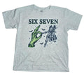 Six Seven Halloween Spooky Graphic Tee with Green Hand and Skeleton Design for Festive Wear Hoodie, Sweatshirt | ZylaModa.com