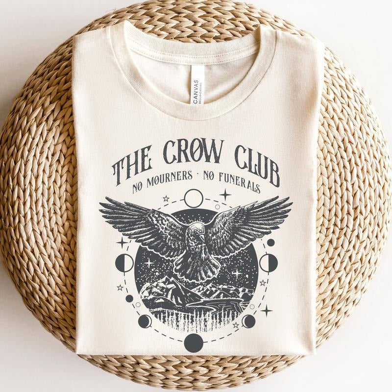 Six of crows shirt, No mourners merch, Ketterdam crow club, Kaz Brekker sweater, Inej T-shirt, Nina Jesper Matthias, No...