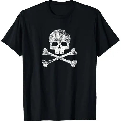 Skull Crossbones Skeleton Jolly Roger T-Shirt Made in USA Hoodie, Sweatshirt | ZylaModa.com