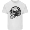 Skull Headphones Gothic Rock Music DJ Mens Cotton T-Shirt Tee Top Made in USA Hoodie, Sweatshirt | ZylaModa.com