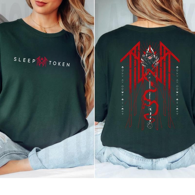 Sleep Token Reaper Angel Shirt Sweatshirt Hoodie, Double-Sided Graphic Unisex Tee, All Seasons Outfit | ZylaModa.com