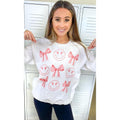 Smiley Bow Graphic Sweatshirt T-Shirts, Hoodie | ZylaModa.com