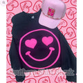 Smiley Heart Eyes Puff Sweatshirt T-Shirts, Hoodie | ZylaModa.com