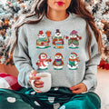 Snowman Reading Book Sweatshirt, Bookish Christmas Shirt, Snowman Book Sweatshirt, Acotar Christmas Snowman Shirt, SJM...