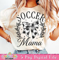 Soccer Mama T-Shirt, Coquette Soccer Bow T-Shirt, Soccer T-Shirt, Soccer Bow T-Shirt, Fall Coquette Bow T-Shirt, Soccer...