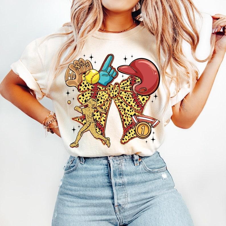 Softball Coquette Game Day Bow, Mama, Softball Mom Tshirt Cotton Hoodie, Sweatshirt | ZylaModa.com