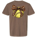 Softball Leopard Bow Comfort Colors T-Shirt 'NLB' Hoodie, Sweatshirt | ZylaModa.com