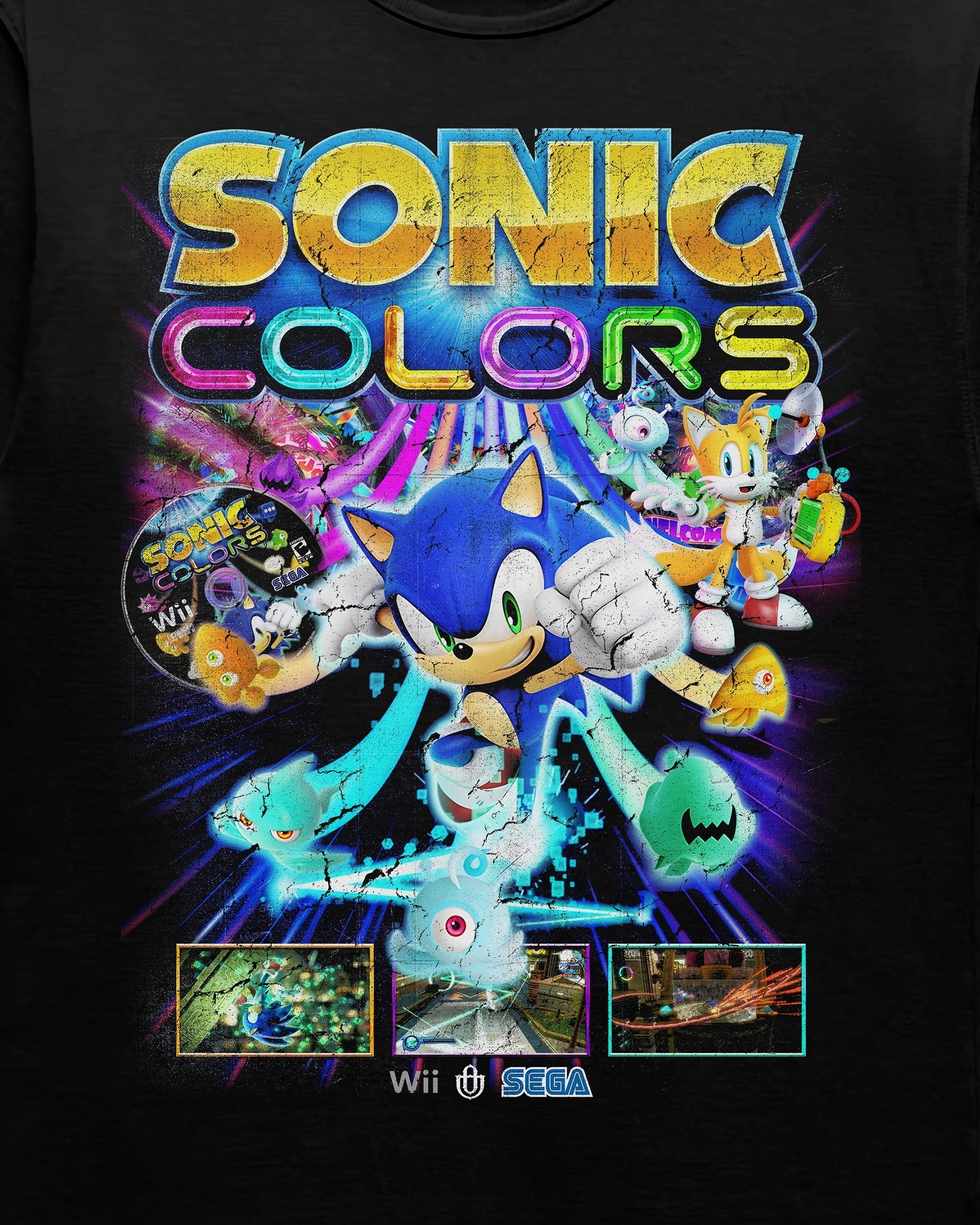 Video Games 'Sonic Colors' T-Shirt Hoodie, Sweatshirt | ZylaModa.com (Image 2)