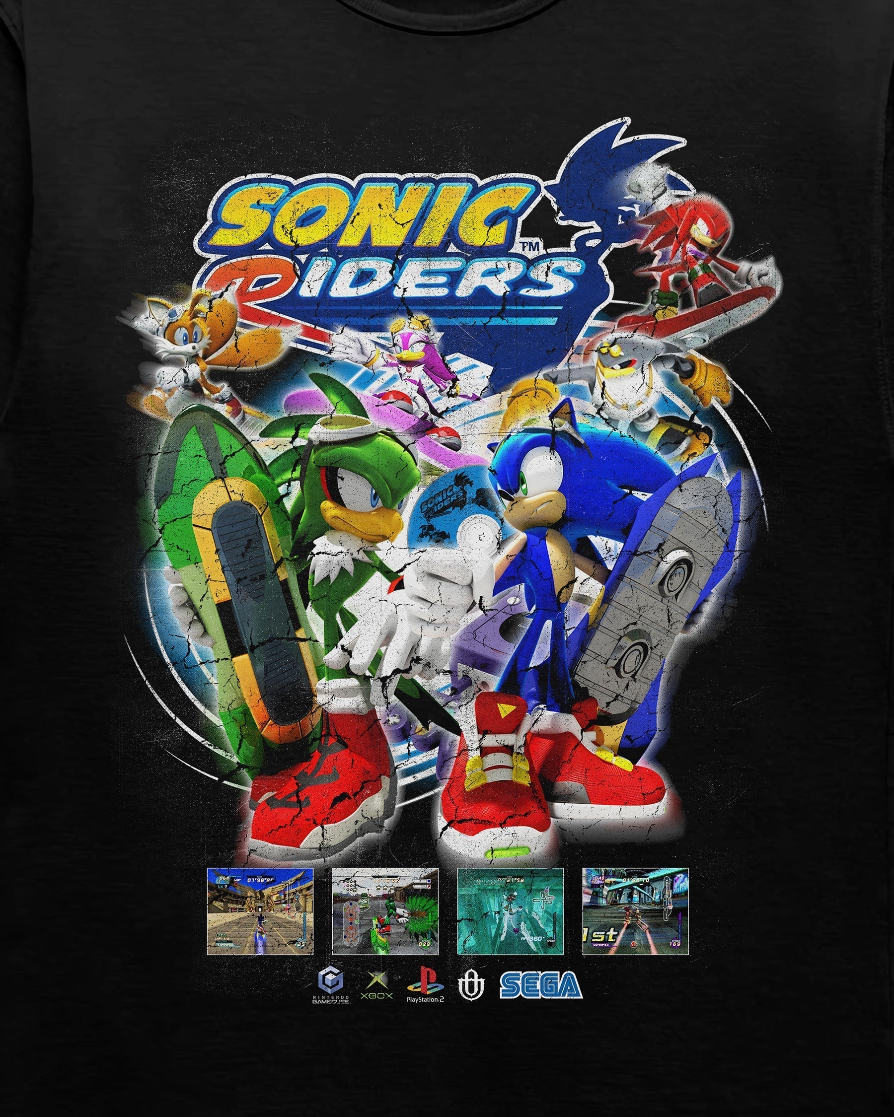 Video Games 'Sonic Riders' T-Shirt Hoodie, Sweatshirt | ZylaModa.com (Image 2)