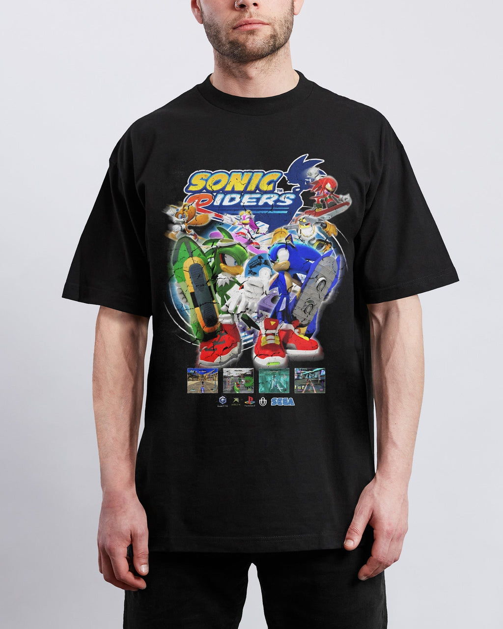 Video Games 'Sonic Riders' T-Shirt Hoodie, Sweatshirt | ZylaModa.com (Image 3)