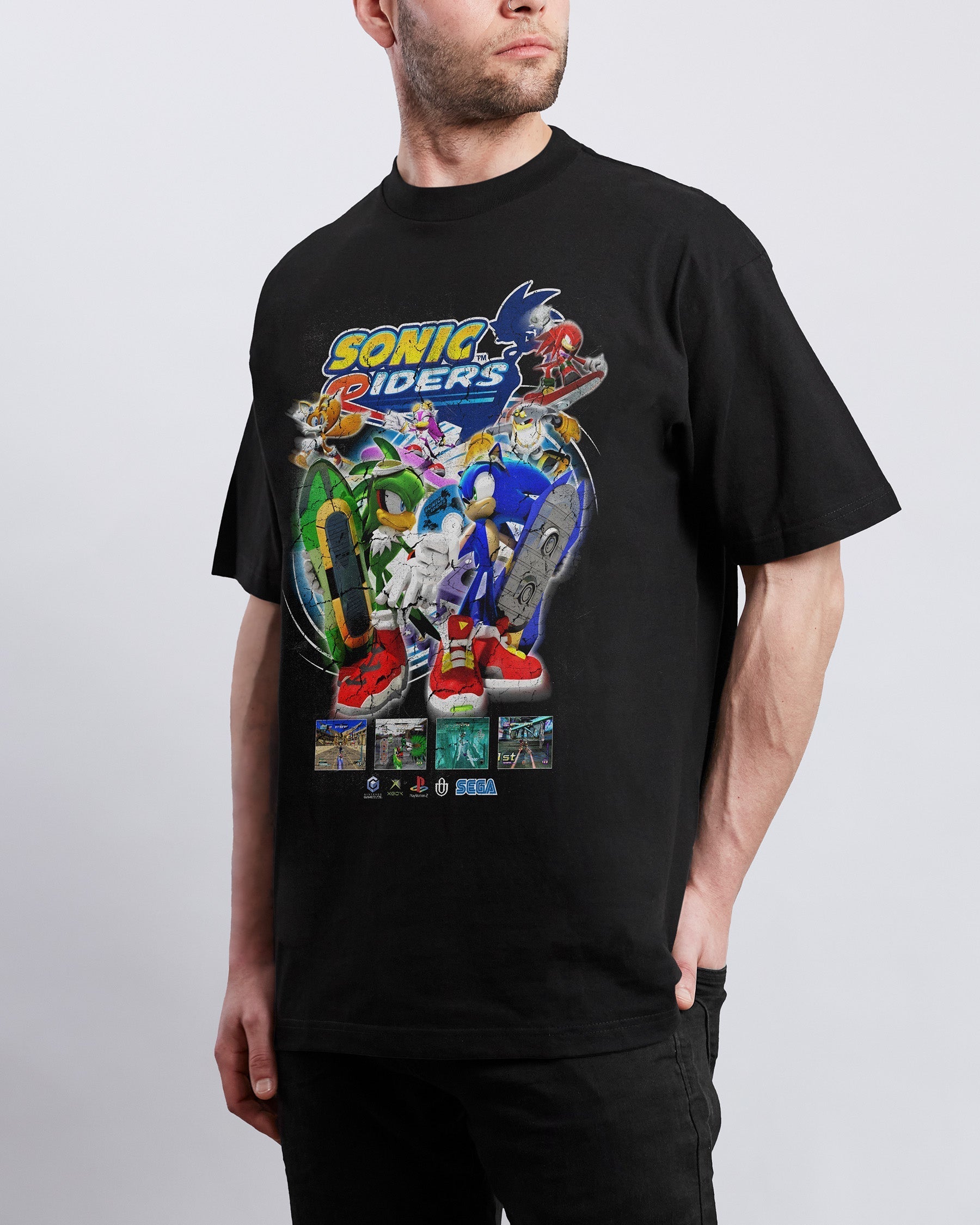 Video Games 'Sonic Riders' T-Shirt Hoodie, Sweatshirt | ZylaModa.com (Image 4)