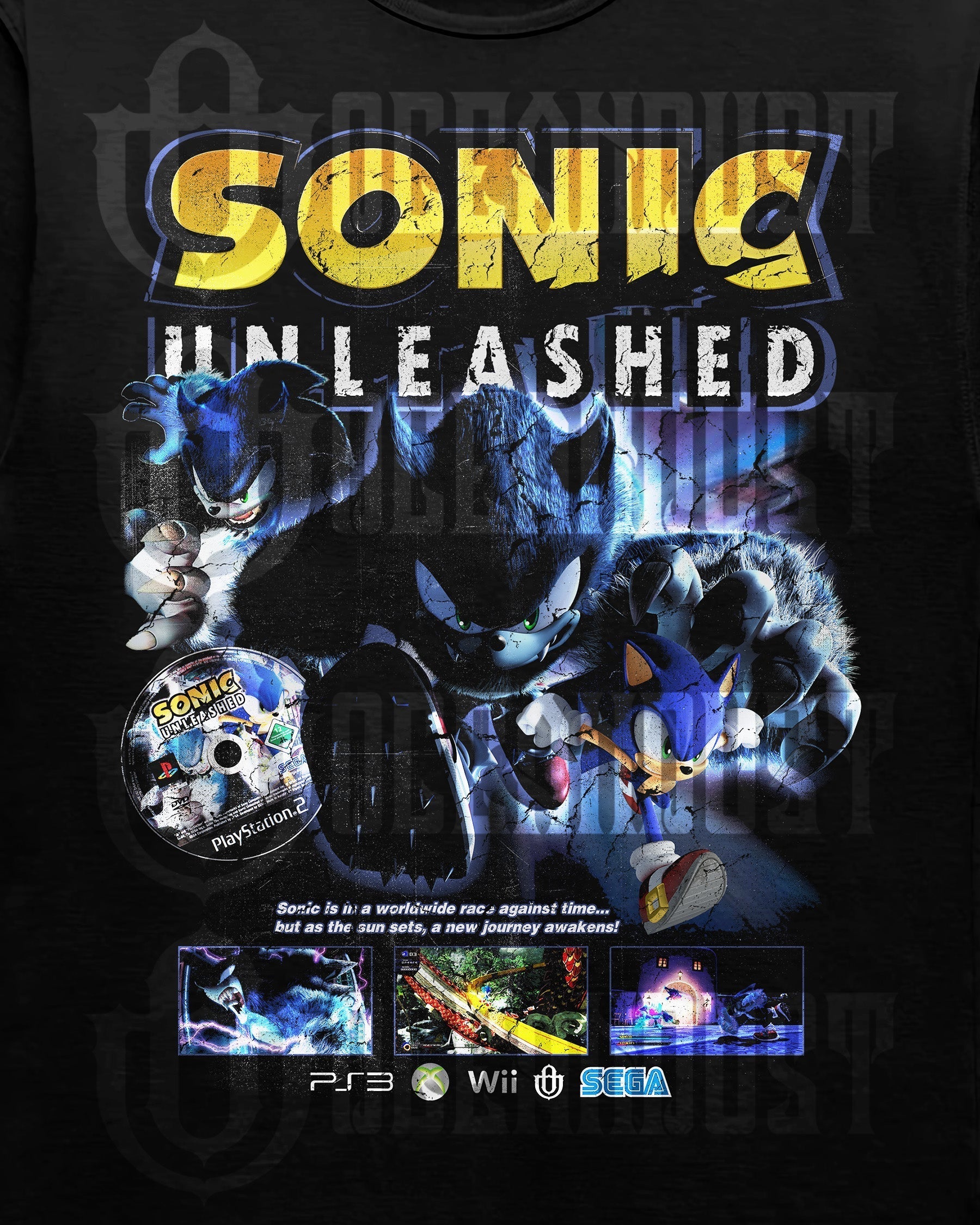Video Games 'Sonic Unleashed' T-Shirt Hoodie, Sweatshirt | ZylaModa.com (Image 2)