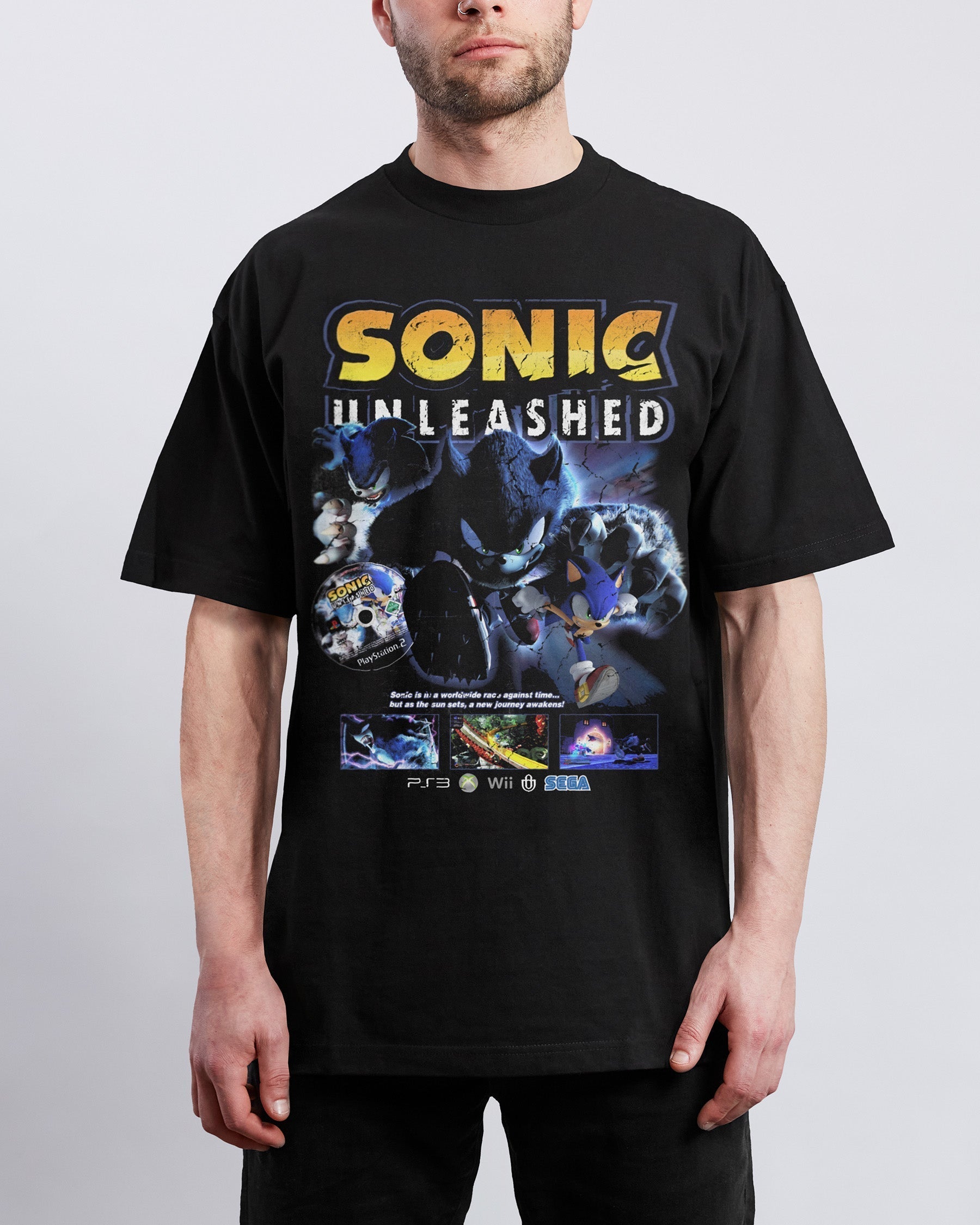 Video Games 'Sonic Unleashed' T-Shirt Hoodie, Sweatshirt | ZylaModa.com (Image 3)
