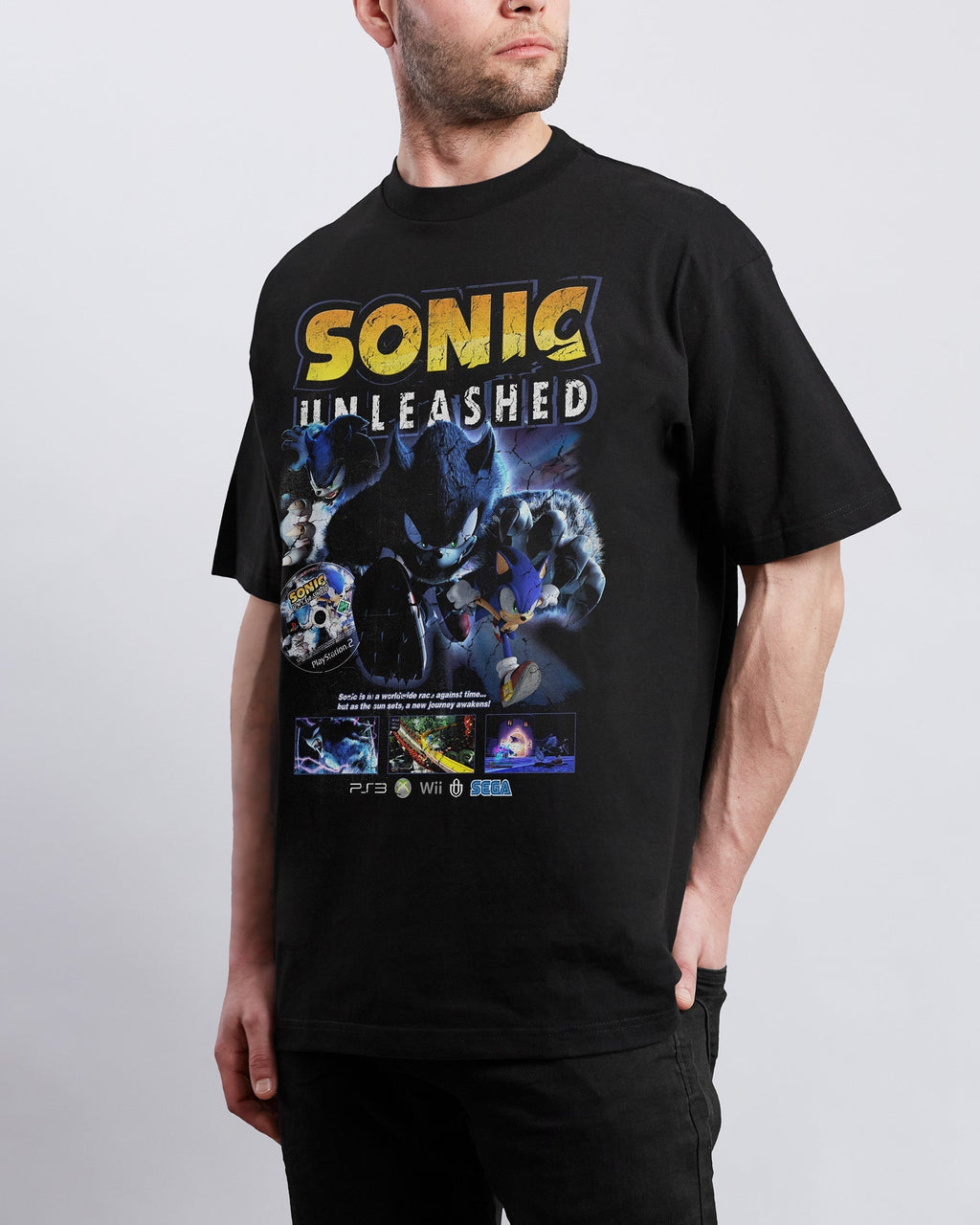 Video Games 'Sonic Unleashed' T-Shirt Hoodie, Sweatshirt | ZylaModa.com (Image 4)