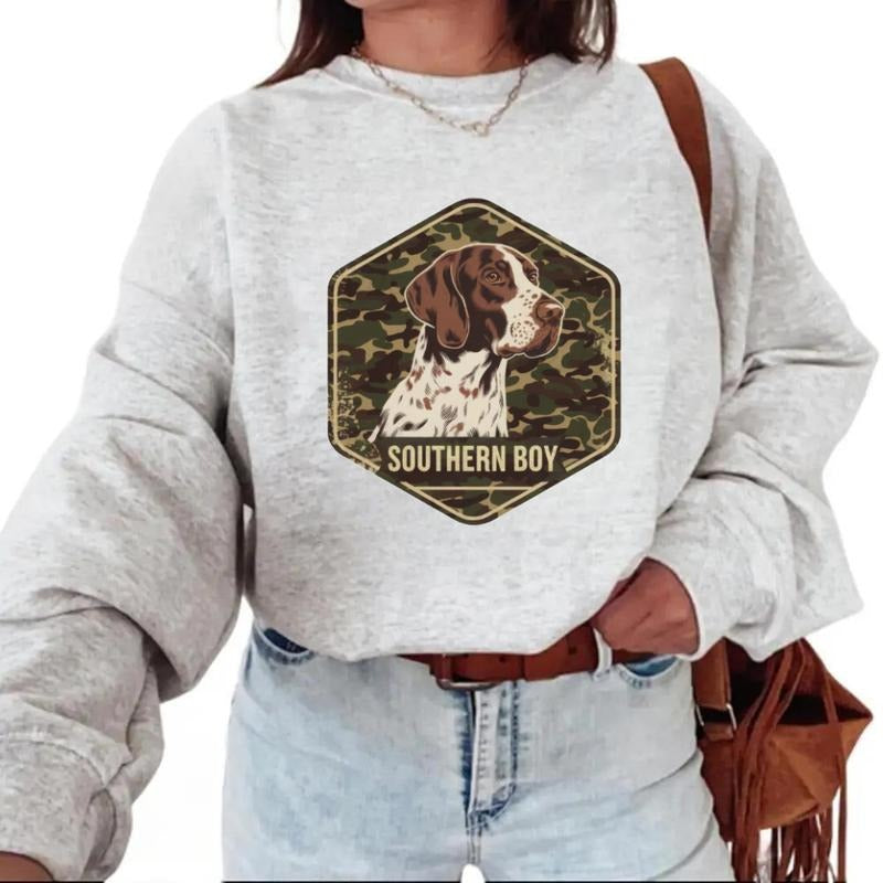 Southern Boy Sweatshirt Hunting Dog Retro T-Shirt 2025 Hunting Season Sweatshirt Hoodie | ZylaModa.com
