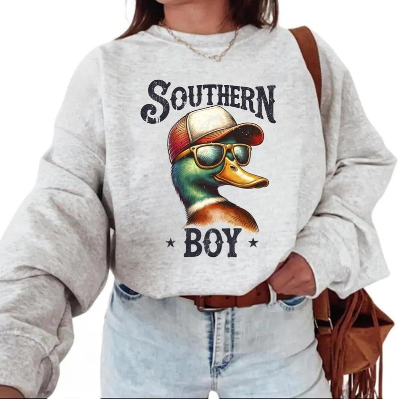 Southern Boy Sweatshirt Hunting Mallard Duck T-Shirt Sweatshirt Unisex Hoodie 2025 Hunting Season tee | ZylaModa.com