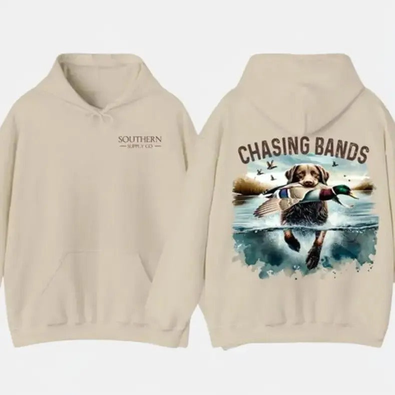 Southern Supply Co Hoodie - Hunting Dog and Duck Design, Camo Country Hoodies, Perfect for Outdoor Enthusiasts,...