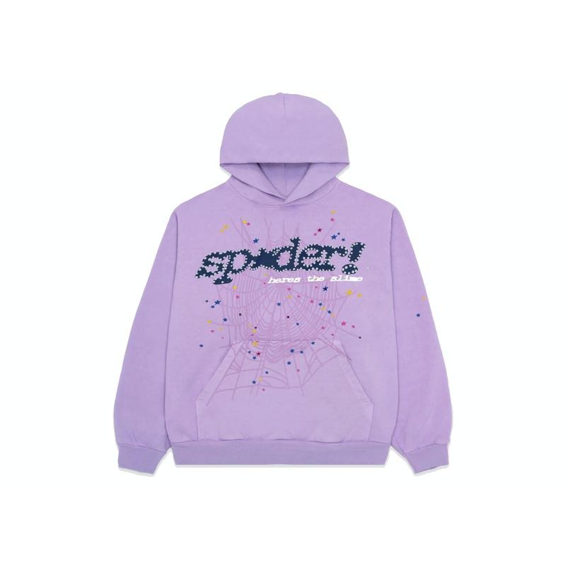 Sp5der Acai Hoodie Purple T-Shirts, Sweatshirt | ZylaModa.com