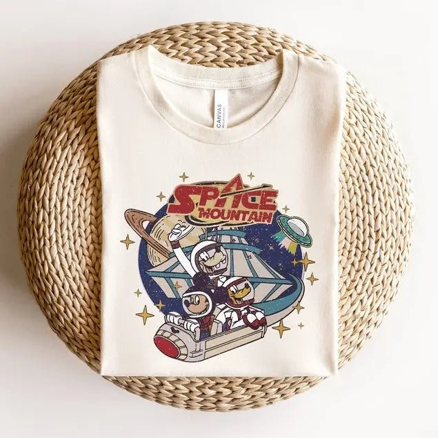 Space Mountain Shirt, Magic Kingdom Shirt, Mouse And Friends Space Shirt Hoodie, Sweatshirt | ZylaModa.com