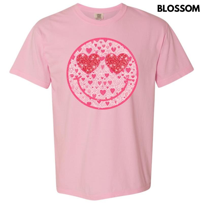 Sparkle Heart Happy Face Comfort Colors T-Shirt 'NLB' Hoodie, Sweatshirt | ZylaModa.com