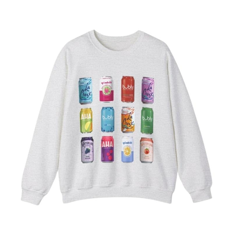 Sparkling Water Sweatshirt, Soda Unisex T-shirt Fun Gift For Soda Lover Retro Inspired Drink Shirt Unique Shirt For Party...