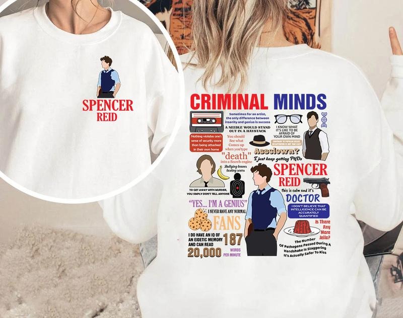 Spencer Reid T Shirt, Spencer Reid Quotes Shirt, Spencer Reid Sweatshirt Hoodie | ZylaModa.com