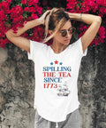 Spilling The Tea Since 1773 T Shirt Hoodie Sweater| Happy 4th of July | Independence Day | Red White Blue | Patriotic...