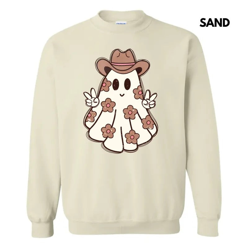 Spooky Cowgirl Ghost Sweatshirt 'NLB' T-Shirts, Hoodie | ZylaModa.com