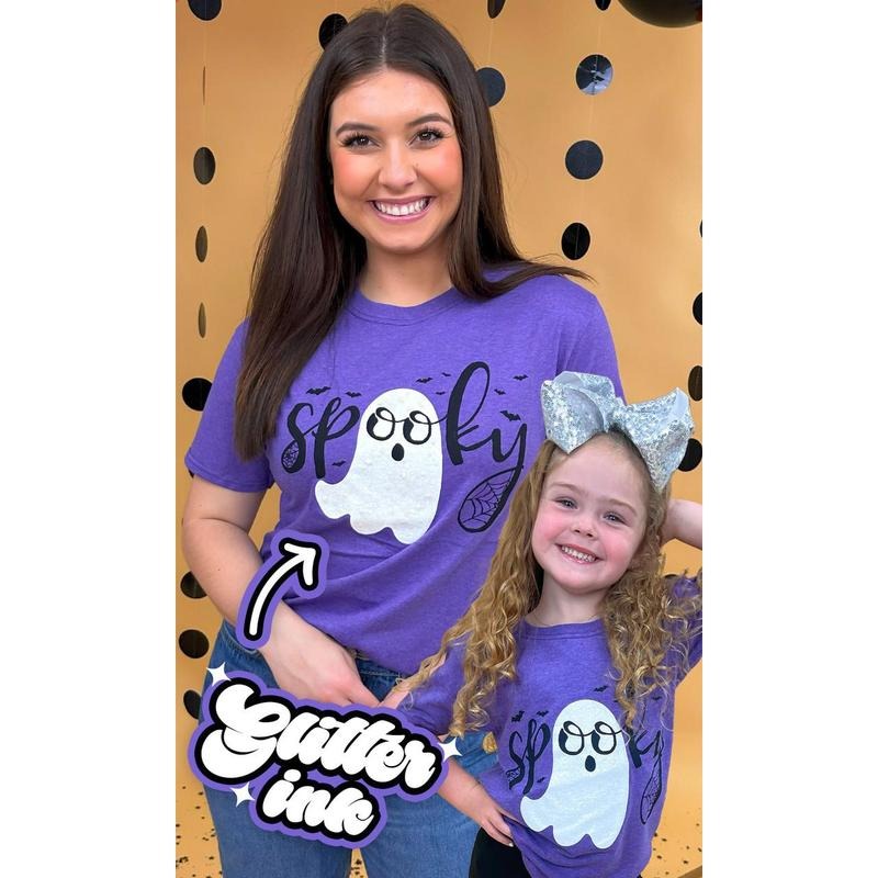Spooky Glitter Ghost Tee - Halloween Sparkle #SpookyGhost #HalloweenGlitter #GhostVibes Hoodie, Sweatshirt | ZylaModa.com