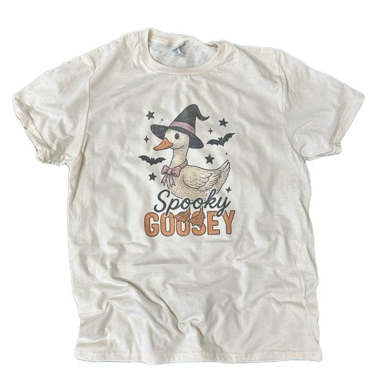 Spooky Goosey Shirt - Cute Halloween Graphic Tee for Women Hoodie, Sweatshirt | ZylaModa.com