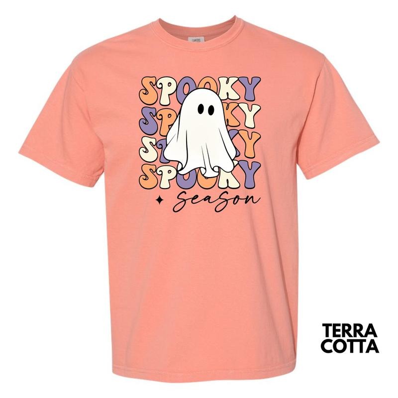 Spooky Little Ghost Season Comfort Colors T-Shirt 'NLB' Hoodie, Sweatshirt | ZylaModa.com