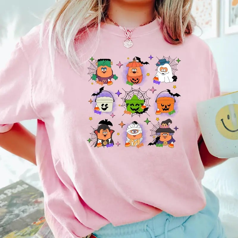 Spooky Nuggets Meal Bucket unisex  TShirt - Funny Halloween T-Shirt -  Trendy Halloween Hoodie, Sweatshirt | ZylaModa.com