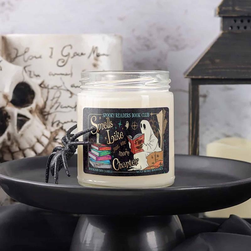 Spooky Readers Book Club Candle, Ghost Read Book Candle, Anniversary Gift, Book Lovers Gifts, Birthday Gift, Valentines...