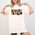 Spooky Season Halloween Comfort Colors Shirt, Halloween Vibes Graphic T-shirt, Spooky Vibes Unhinged Top, Funny Shirt For...