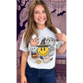 Spooky Smiley Halloween Graphic T-Shirt Hoodie, Sweatshirt | ZylaModa.com