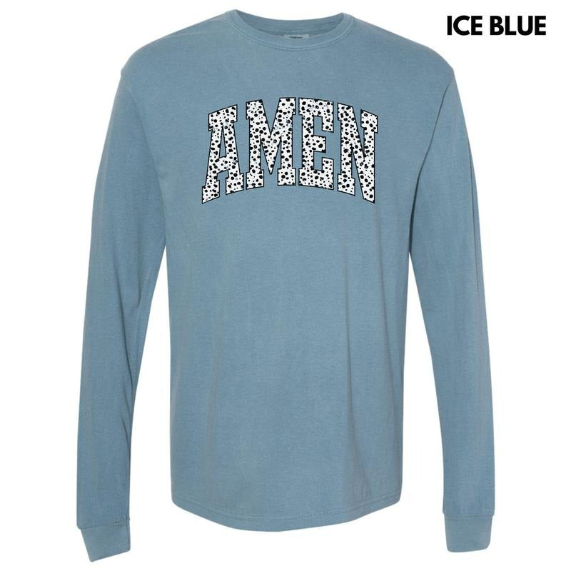 Spotted Amen Long Sleeve Comfort Colors T-Shirt 'NLB' Hoodie, Sweatshirt | ZylaModa.com