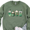 St Patricks Day Coffee Crewneck Sweatshirt, Hoodie, T-shirt | ZylaModa.com