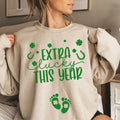 St Patricks Day Pregnancy Announcement Sweatshirt, St. Patrick's Day Baby Reveal Tee, Funny Pregnant Maternity Shirt,...