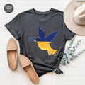 Stand With Ukraine T-Shirt, Peace Support Ukrainian Crewneck shirt, Ukraine Free Flag Tee, Gifts for Women, Gifts for...