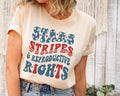 Stars and Stripes and Reproductive Rights Tshirt, Feminist Shirt, Fourth of July Tee Social Justice Shirt, Women's Rights...