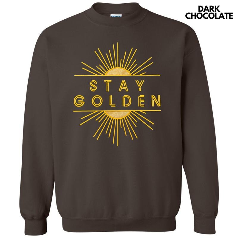 Stay Golden Puff Sweatshirt T-Shirts, Hoodie | ZylaModa.com