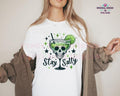 Stay Salty Skull Margaritas Glass T Shirt - Skeleton Shirt - Alcohol Hoodie - Cinco De Mayo Shirt