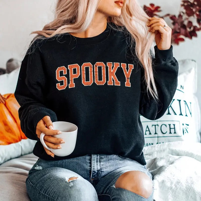 Stay Spooky Sweatshirt Halloween Sweatshirt Halloween Gift Hoodie Womens Halloween Sweatshirt Spooky Season Shirt Ghost...