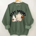 Stay Spooky Sweatshirt, Halloween Sweater, Halloween Gift Hoodie, Womens T-Shirt, Spooky Season Shirt, Ghost | ZylaModa.com
