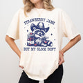 Strawberry Jams But My Glock Don't Comfort Colors Shirt, Western Cowboy Raccoon T-shirt, Funny Meme Graphic Tee, Raccoon...
